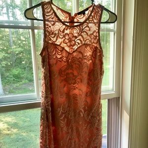 Charlotte Russe peach knit dress